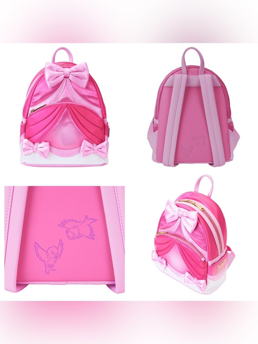 🎀PRICE FIRM🎀NWOT Loungefly Disney Cinderella Pink Dress Backpack